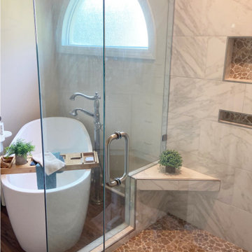 Modern Farmhouse Master Bathroom - Huntersville, NC