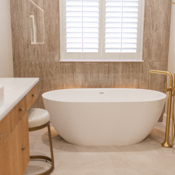 Lux Modern Spa Master bathroom