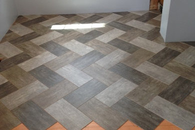 LVT herringbone, 3 color pattern