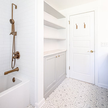 Extra Bathroom Storage with Shelving