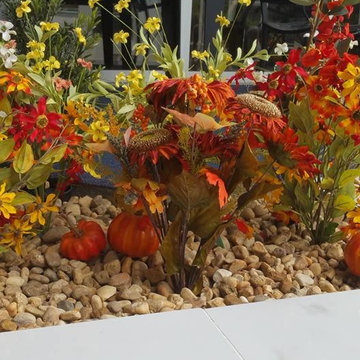 Seasonal Artificial Outdoor Floral Arrangements
