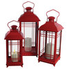 Red Lantern Set of Three