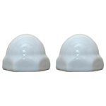 Fixture-Fix - American Standard Replacement Ceramic Toilet Bolt Caps Set of 2 WHITE - This is a set of replacement American Standard (not OEM) Toilet Bolt Caps. They are made to match the American Standard color White.