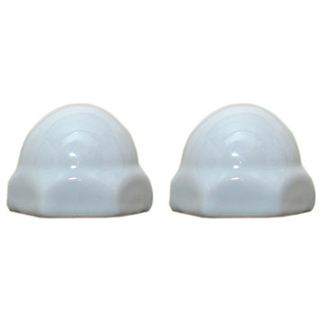 American Standard Replacement Ceramic Toilet Bolt Caps Set of 2 WHITE