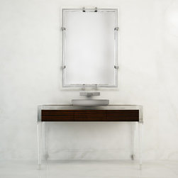 Vanity Rendering (Macassar Ebony And Acrylic) - Bathroom Vanities And Sink Consoles