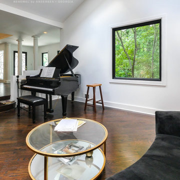 Modern Living Room with New Black Window - Renewal by Andersen Georgia
