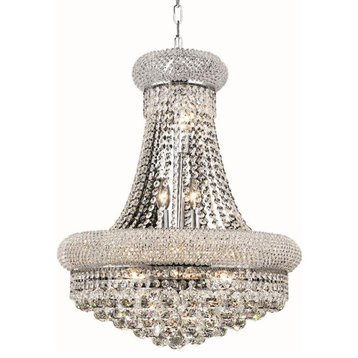 Primo 14 Light Chandelier in Chrome with Clear Royal Cut Crystal