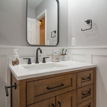 Traditional Style Master Bath With Walk-In Shower & Stand Alone Tub