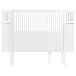 SEBRA - Classic White Baby And Junior Bed, White - The luxury Sebra cot bed is designed to grow with your child and can be used from birth all the way up to 8 years old.