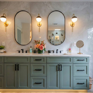 McLean Transitional Home Renovation | Luxury Kitchen & Spa Bathroom