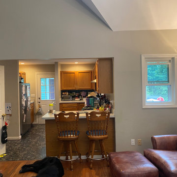 BEFORE (Existing view form Living to Kitchen)