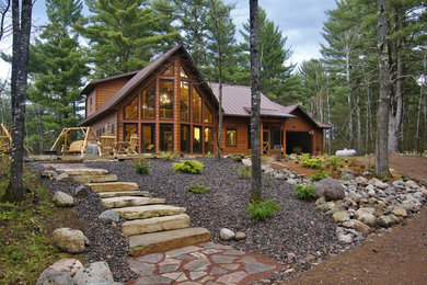 Inspiration for a rustic home design remodel in Other