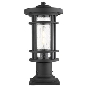 Jordan 1-Light Outdoor Pier Mounted Fixture, Black (533PM Mount)