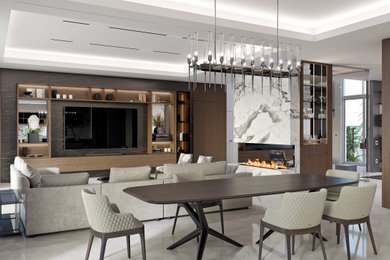 Inspiration for a contemporary home design remodel in Other