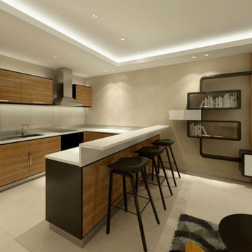 Lusail Furnished Apartments - Bar Area