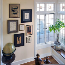 Frames on wall