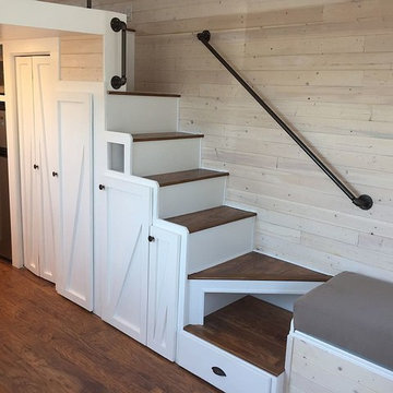 Tiny house storage stairs