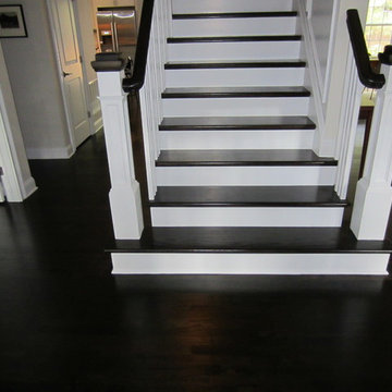 East Hampton new construction - Red Oak stained Ebony