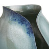 Isaac Vases (Set of 2), Waterfall Reactive Porcelain, 6.5"W (1085 3MLPN)