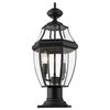 Z-Lite 580PHM-533PM Westover 2 Light 20" Tall Outdoor Pier Mount - Black