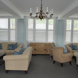 Custom Shutters for Business Windows - Interior Shutters