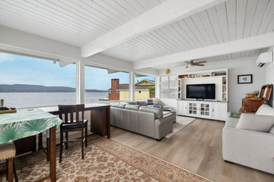 Inspiration for a living room remodel in Seattle