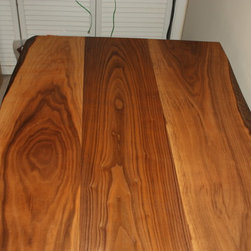Rustic Walnut Trestle Desk - Products