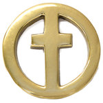 Jefferson Brass - Cross Paperweight, Polished - A small yet elegant cross paperweight, this piece is ideal for any desk or bedside table as a daily reminder of your faith. Because of the handcrafted workmanship of each piece, you may occasionally be able to discern very small inclusions, imperfections, and even slight size variations. This is to be expected, and we ask that you understand that they are an inherent part of the manufacturing process. Our products, we believe, are the best that can be made today. All products are solid brass. If you receive one that has a slight discoloration, it is not a defect. It has travelled over 8,000 miles from the factory to our warehouse. Use a metal polish, such as Brasso or Wenol, to correct the discoloration. The discoloration is not a defect.