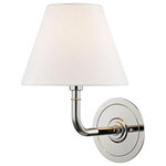 Hudson Valley Lighting - Hudson Valley Lighting MDS600-PN Signature No.1, 1 Light Wall Sconce, Chrome - Manufacturer Warranty.1 YeaSignature No.1 1 Lig Polished Nickel Off- *UL Approved: YES Energy Star Qualified: n/a ADA Certified: n/a  *Number of Lights: 1-*Wattage:60w E12 Candelabra Base bulb(s) *Bulb Included:No *Bulb Type:E12 Candelabra Base *Finish Type:Polished Nickel