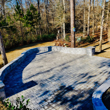 Paver Patios, Retaining Walls, Columns, Full Landscape Projects at Various Homes