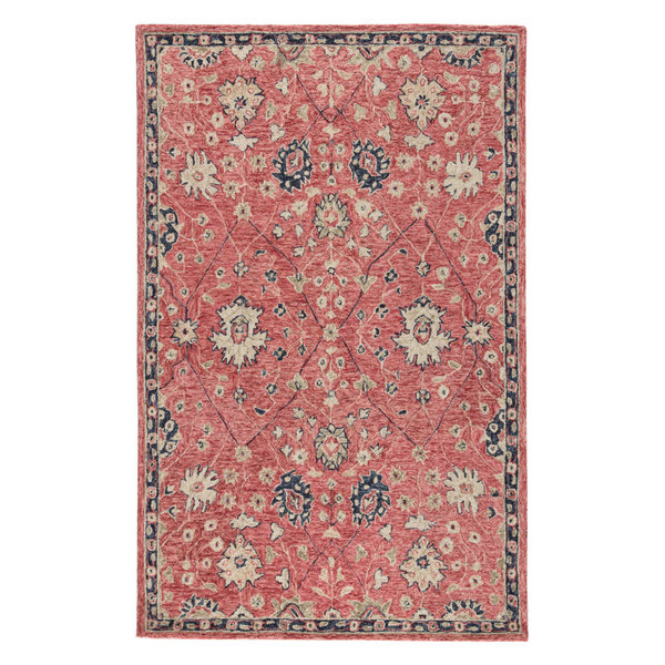 Jaipur Living Emersen Handmade Oriental Red/Blue Area Rug, 8'x10'