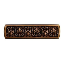 Inviting Home Inc. - Fleur-de-Lis Pull, Antique-Style Copper - Cabinet And Drawer Handle Pulls