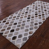4' 0" X 10' 0" Runner Natural Cowhide Hand Stitched Rug C1300
