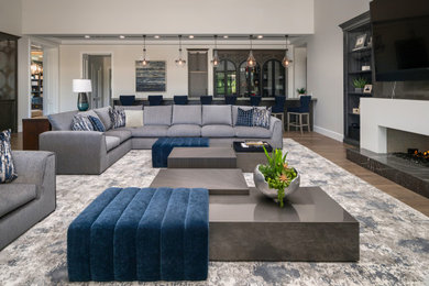 Elegant living room photo in Phoenix