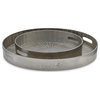 Currey and Company Luca - 2.75" Large Tray, Silver Finish