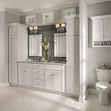 Boden Bathroom Cabinetry in Lace Finish on Maple