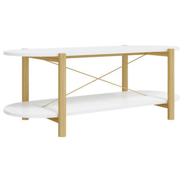 vidaXL Coffee Table Living Room End Table Sofa Table White Engineered Wood