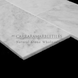 Polished White Carrara Marble Italian Bianco Carrera 12x24 Subway Tile - Products
