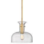 Hudson Valley - Hudson Valley Coffey 1-Light Pendant, Aged Brass, 7912-AGB - *Part of the Coffey Collection