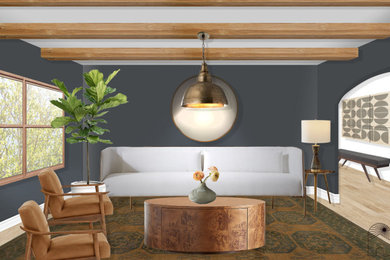 Moody Mod Formal Living Room Rendering