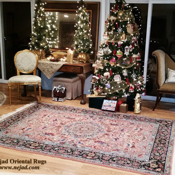 Nejad Oriental Rugs in Holiday Decorated Homes