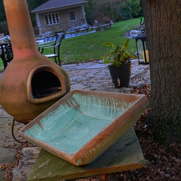 Elements - pots, planters, window boxes, chiminea