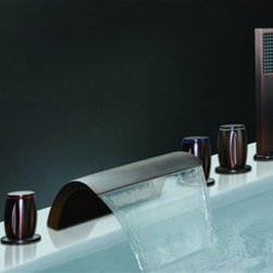 ORB Widespread Bathtub Mixer BSY-8001R-1 - Bathtub Faucets