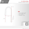 STYLISH Single Handle Pull Down Matte Black Kitchen Faucet