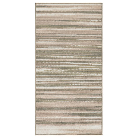 Nourison Jubilant 2' x 4' Green Ivory Modern Indoor Area Rug