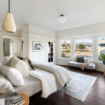 Primary Bedroom in LA Craftsman Home