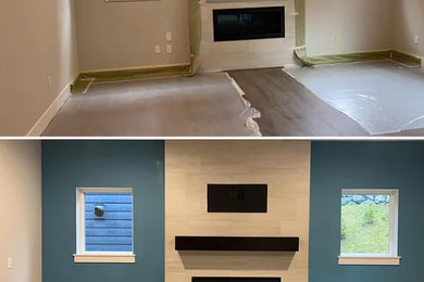 Interior Paint Projects Before and Afters