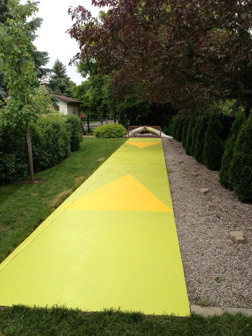 Big slab of cement/shuffleboard?