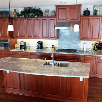 Super White Quartzite Kitchen Countertop