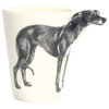 Greyhound 3D Ceramic Mug, Black